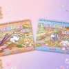 New coil code goods, floating collection book, princess girl scene, costume stickers, landscape planner stickers details Picture